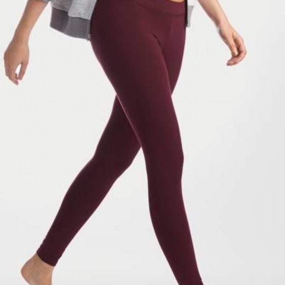 Aerie Maroon Chill Play Move Leggings Size Medium - Picture 3 of 8